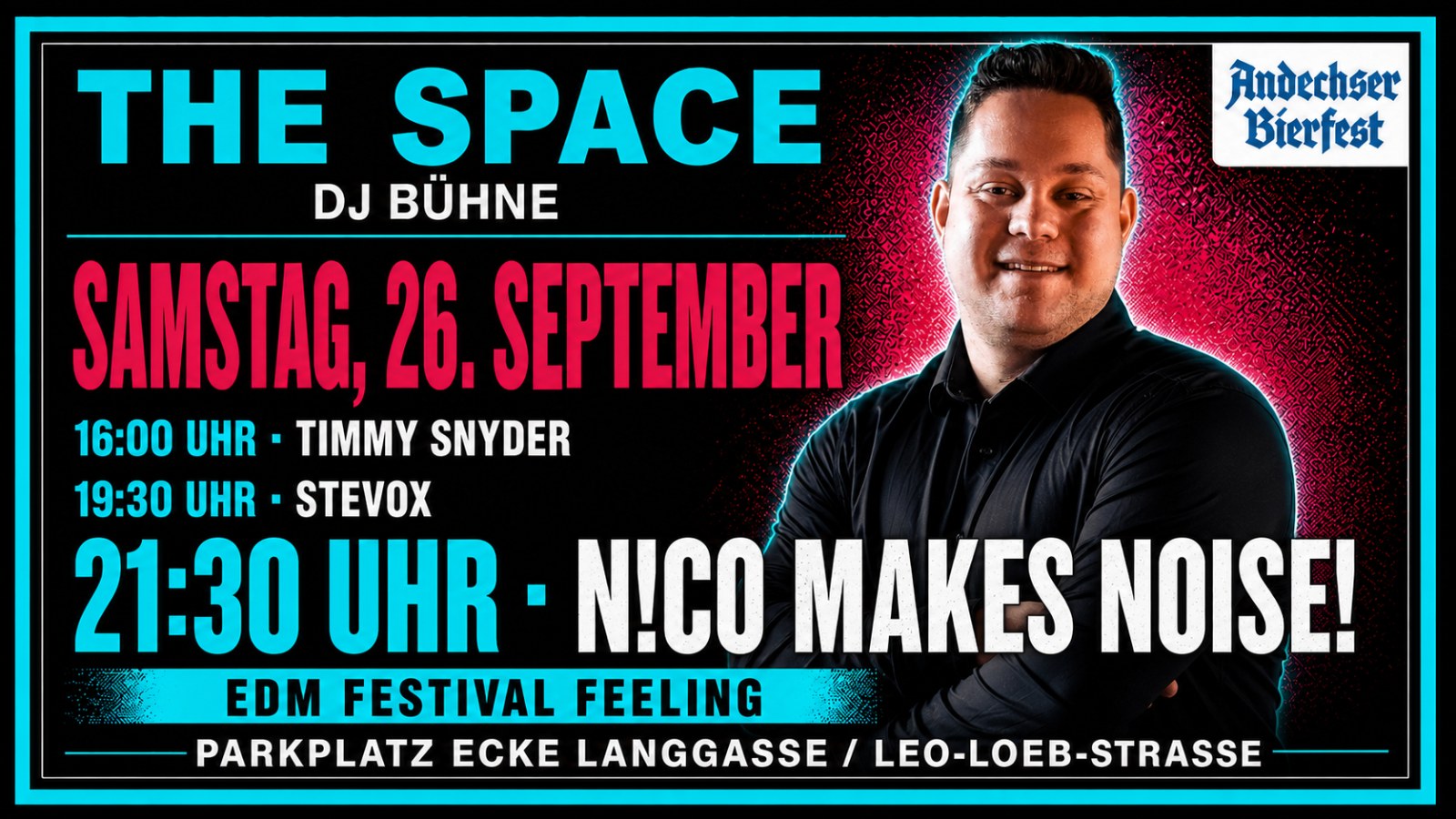 THE SPACE auf dem Andechser Bierfest 2026 - Samstag